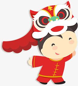 卡通虎头帽小女孩