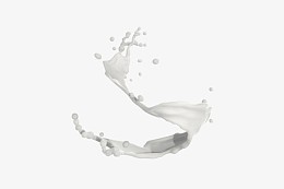流动的乳白液体