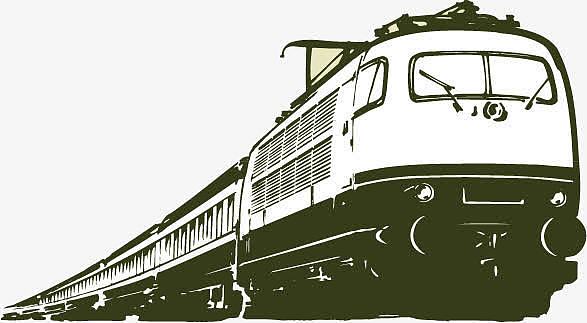 火车图片素材手绘