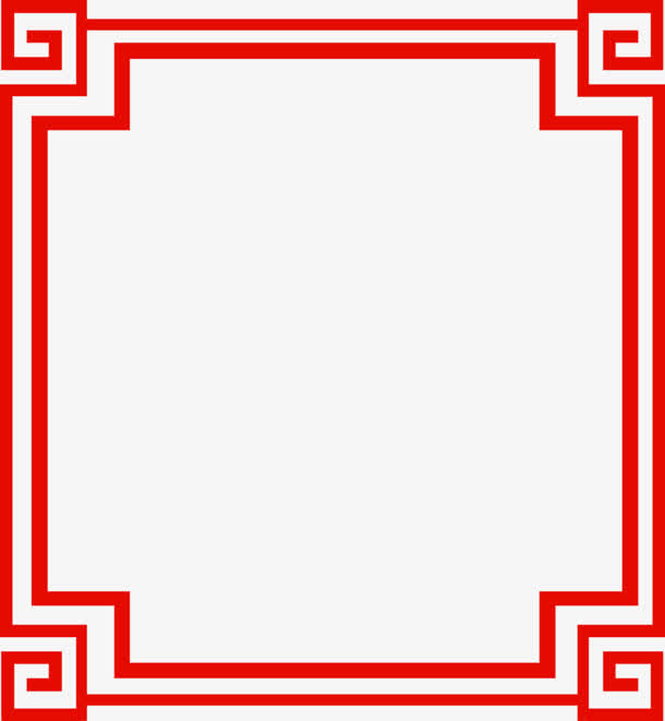 红色古风装饰框