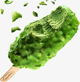 绿色抹茶雪糕海报背景