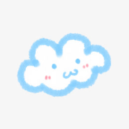 手绘可爱笑脸云朵