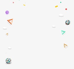 不规则散状排布图形元素