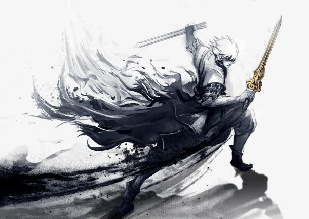 3d游戏剑士形象