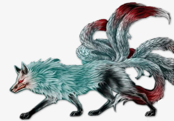 青色九尾狐