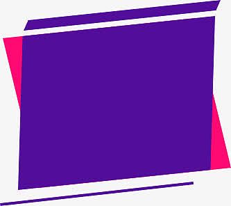 紫色平行四边形块