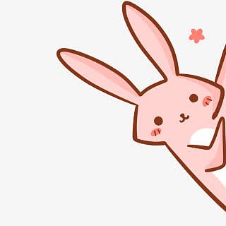 可爱粉色小兔图片