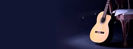 音乐吉他背景banner