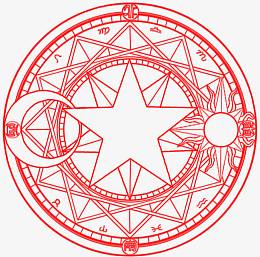 红色六芒星魔法阵