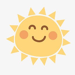 卡通笑脸太阳