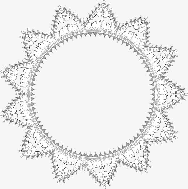 太阳花花边装饰