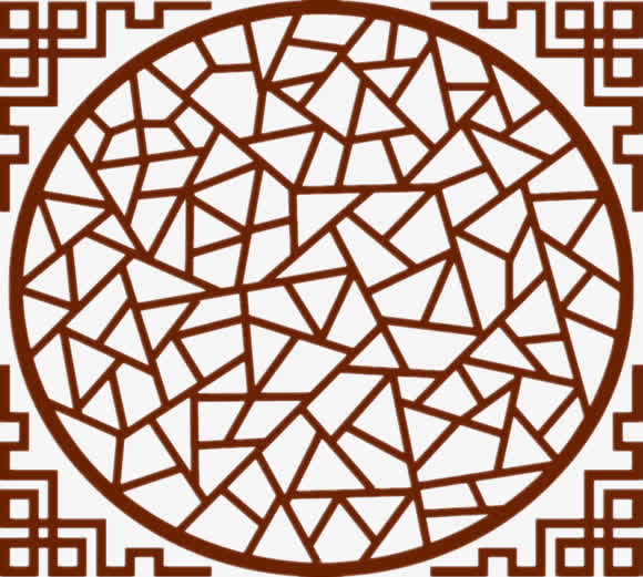 古风元素网格装饰