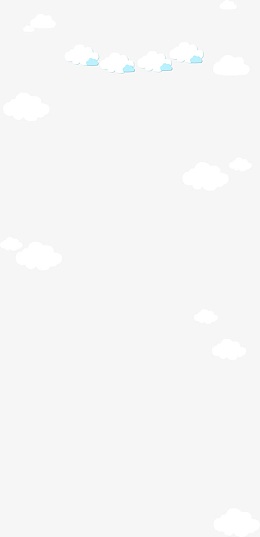 天空飘舞卡通白云