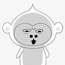 简笔画猴子做鬼脸
