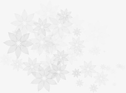 半透明花丛素材图片