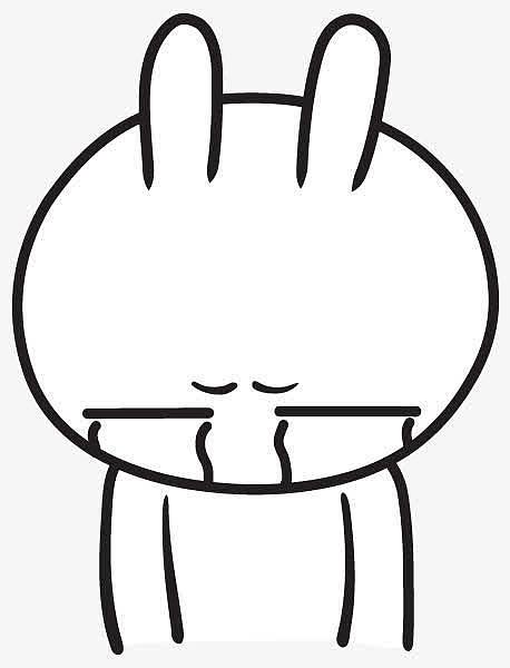 哭泣的兔子卡通