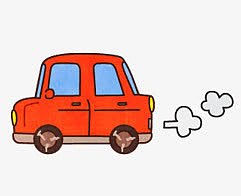 红色喷气卡通汽车