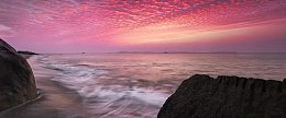 唯美大海晚霞背景