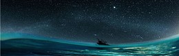 绚丽夜景星空淘宝海报背景