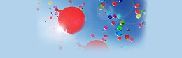热气球唯美背景banner
