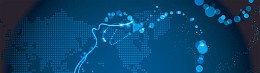 商务科技蓝色地图背景banner