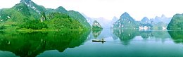 唯美桂林山水海报背景