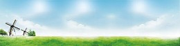 蓝天绿地风景banner
