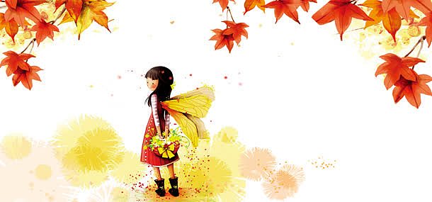 秋季手绘背景