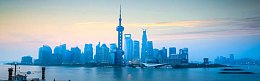 都市黄昏风景淘宝海报背景