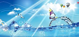 冰爽一夏背景banner