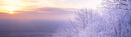 冬天雪景banner创意设计