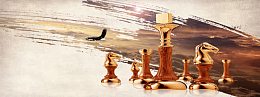 象棋棋子天空背景