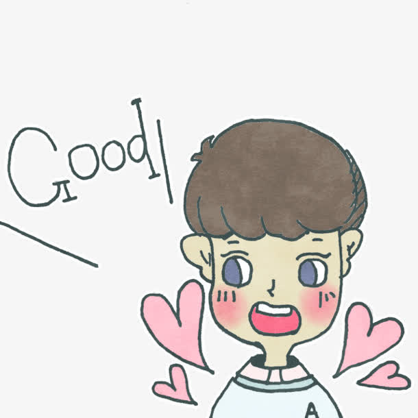 good卡通小男孩