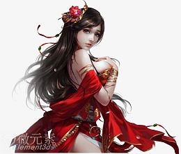 大胸3D红衣美女