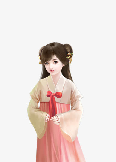 可爱古风小女孩