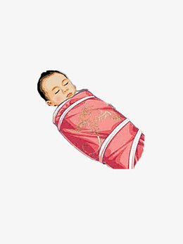 襁褓中婴儿图片