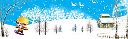 冬天卡通背景