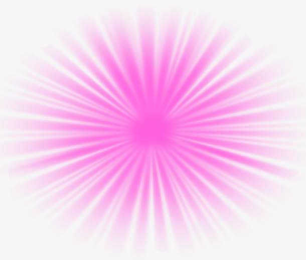 粉色放射状光效