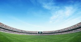 足球体育场实景
