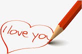 i love you我爱你彩铅笔爱心七夕情人节