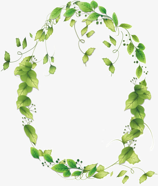 卡通绿色藤蔓素材