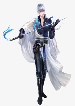 手持剑恶毒的游戏人物