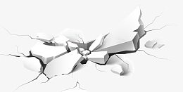 白色破碎地面背景