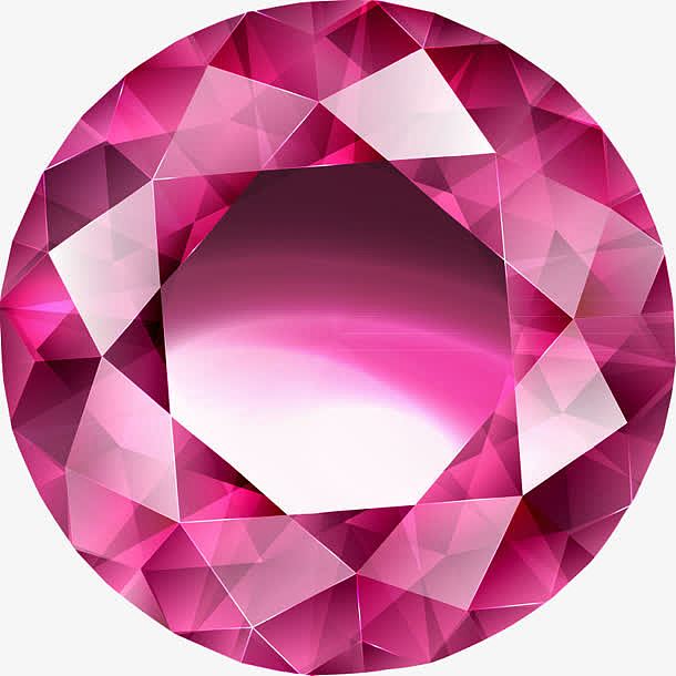 粉色圆形钻石