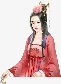 古代美女矢量图素材