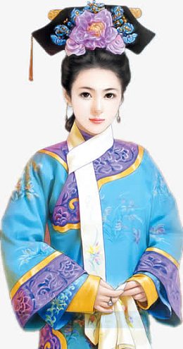 古代格格人物造型免抠人物