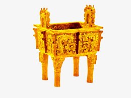 黄金龙纹大鼎