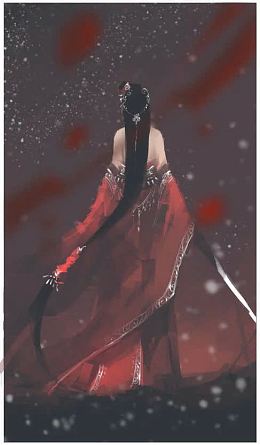 意境唯美美女背影伤感素材