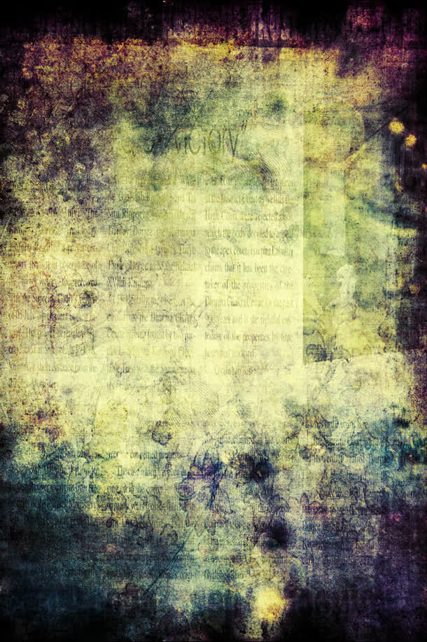 破旧的英文纸张海报背景