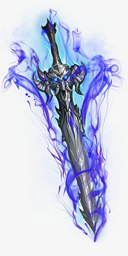 3D游戏里发蓝光的长剑